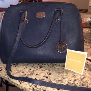 Navy blue Micheal Kors purse
